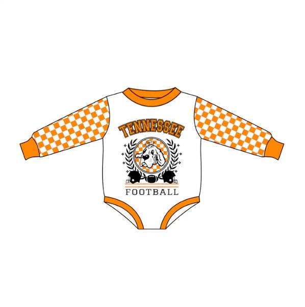 (Custom Design Preorder MOQ 5) Team's Tennessee Print Baby Boys Romper