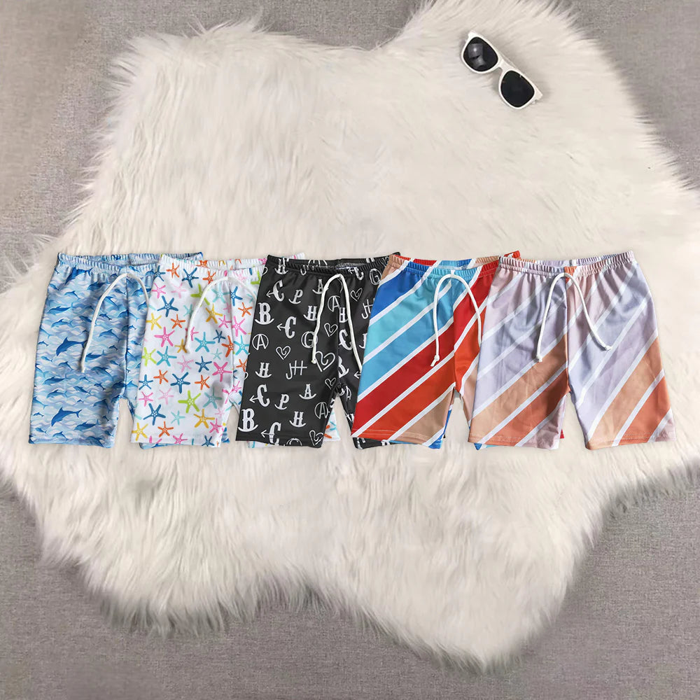 (Promotion)8 Print Boys Summer Swim Trunks Brothers Wear