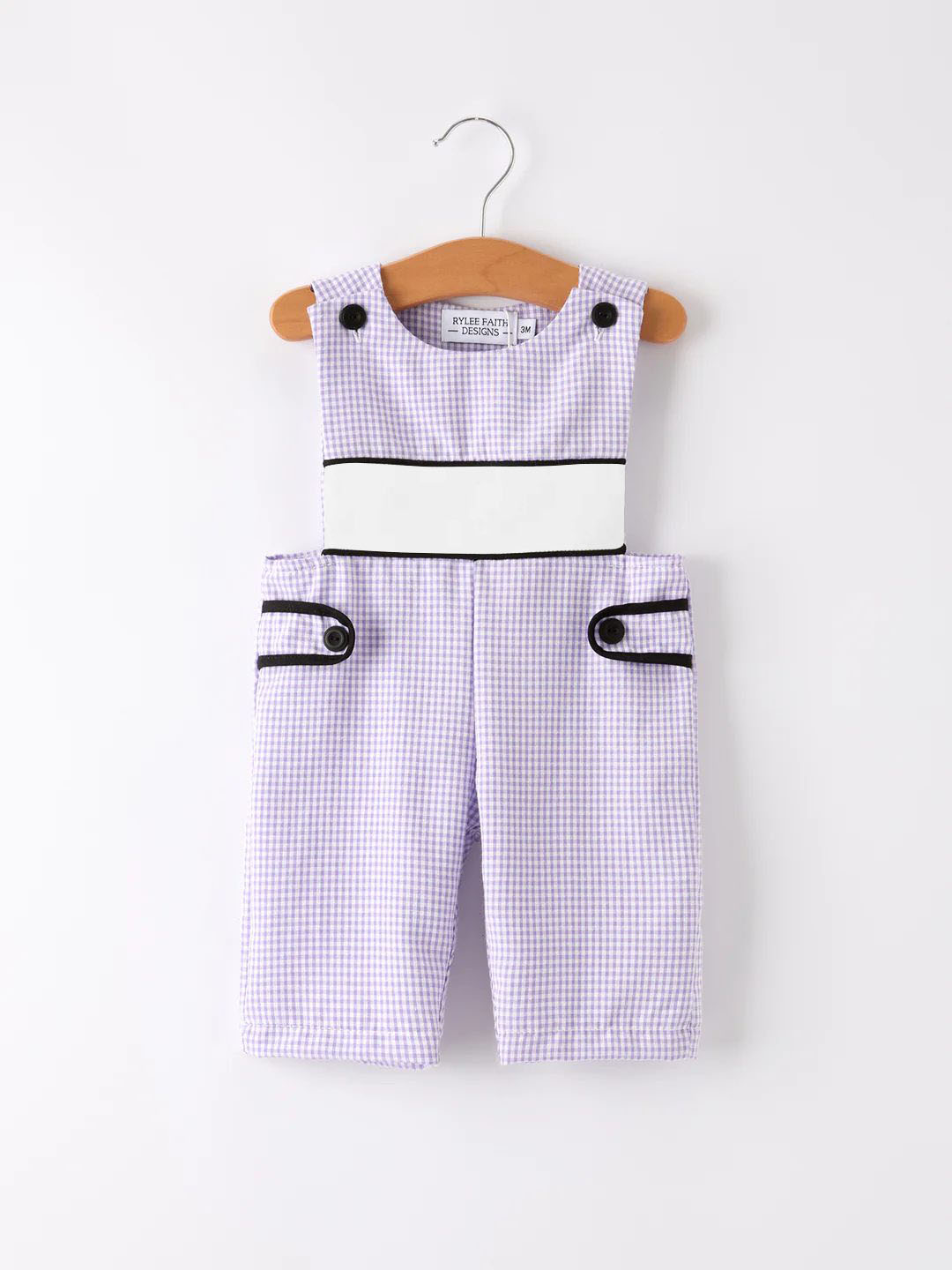(Custom Design Preorder MOQ 5)  Purple Plaid Print Baby Boys Fall Romper