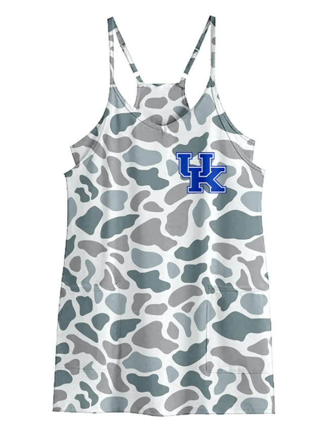 (Custom Design Preorder MOQ 5 Each Item)Team's Kentucky Camo Print Sibling Matching Clothes