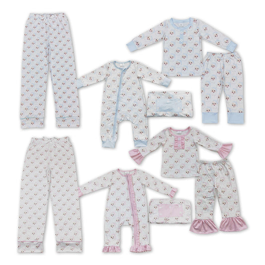 Santa Print Family Christmas Pajamas Matching Clothes