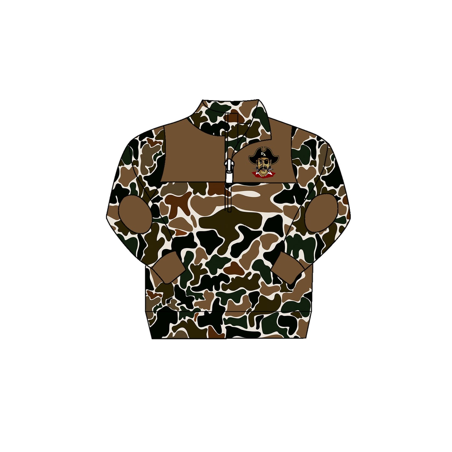 (Custom Design Preorder MOQ 5) Team's RAIDERS Camo Print Boys Pullover Tee Shirts Top