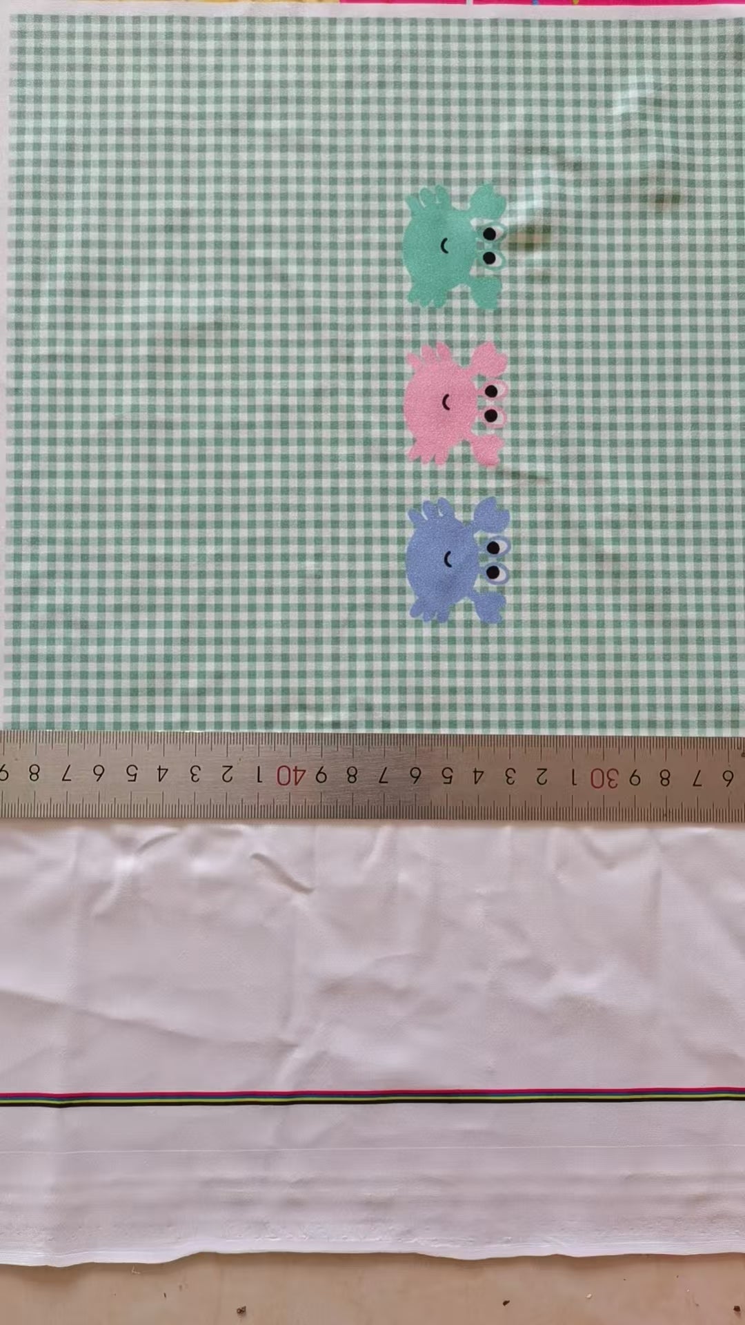 (Custom Design Preorder MOQ 5) Crab Plaid Print Girls Summer Knee Length Dress