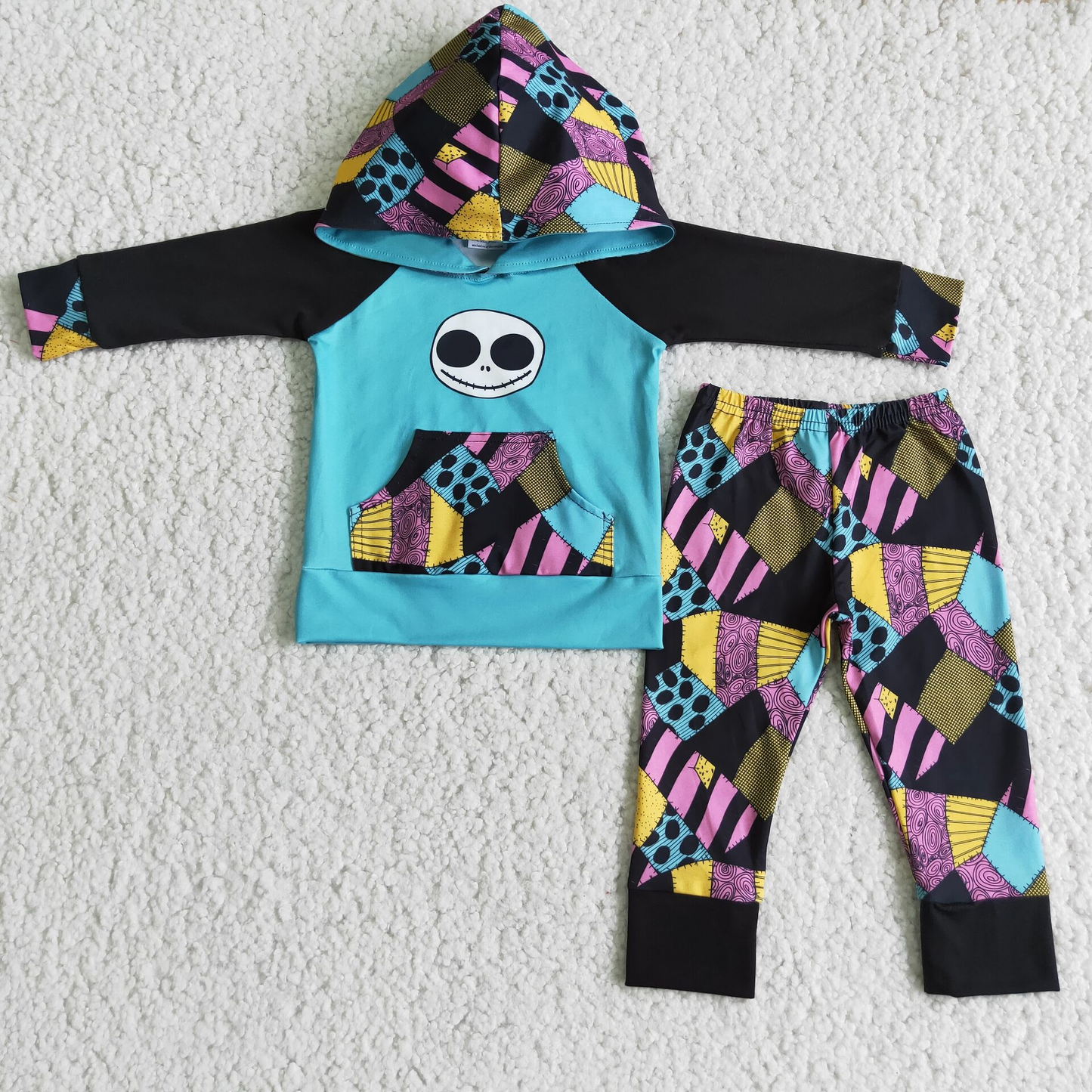 Cartoon Characters Corps* Bride Smiling Face Kids Halloween Matching Clothes Sibling Wear