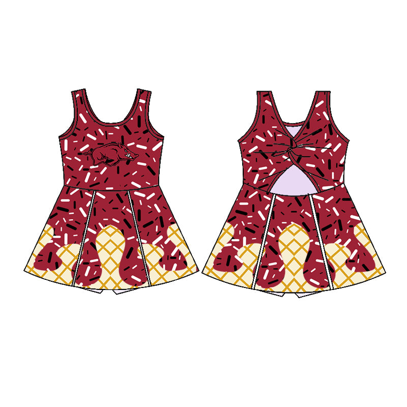 (Custom Design Preorder MOQ 5 Each Item)Team's Arkansas Print Family Matching Clothes