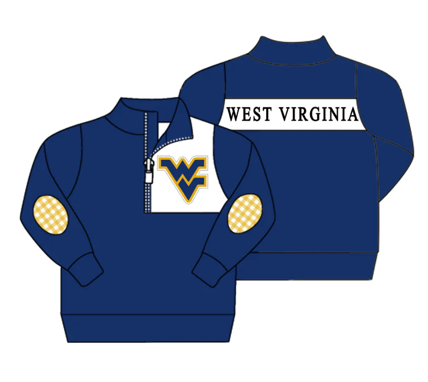 (Custom Design Preorder MOQ 5 Each Item)Team's WEST VIRGINIA Print Sibling Matching Clothes