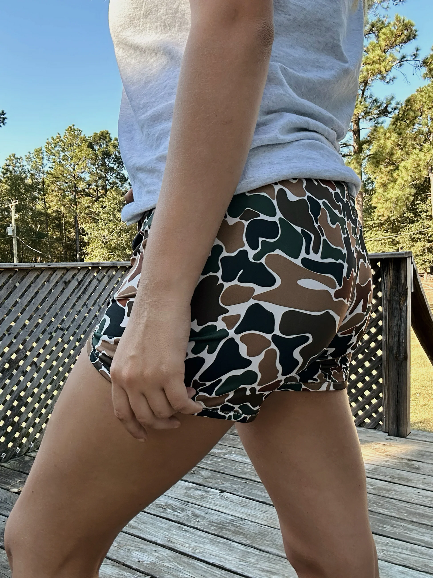 5 Colors Adult Camo Print Woman Summer Shorts