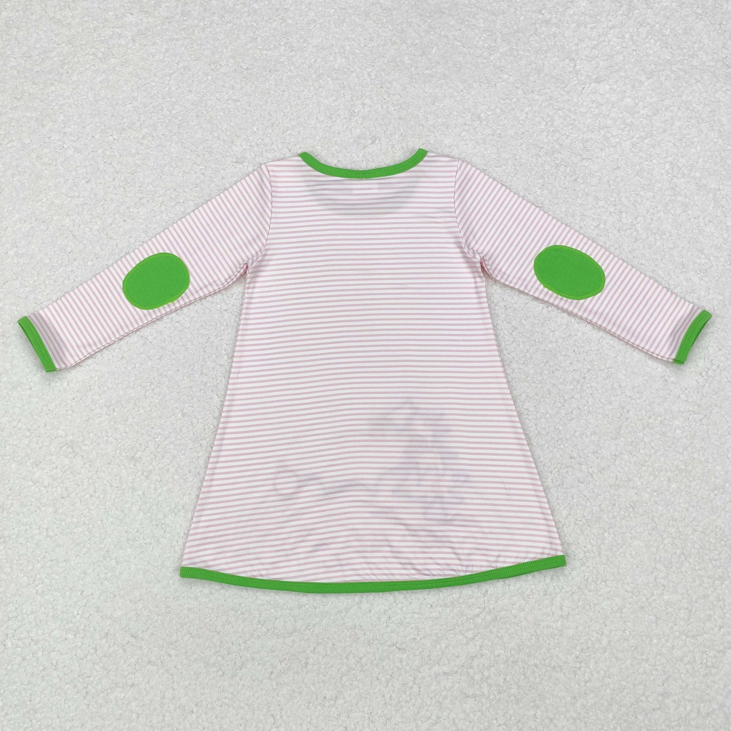 Tree Embroidery Stripes Print Sibling Christmas Matching Clothes
