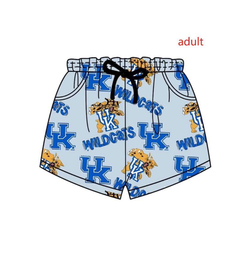 (Custom Design Preorder MOQ 5) Team's UK Print Adult Summer Bottom Shorts