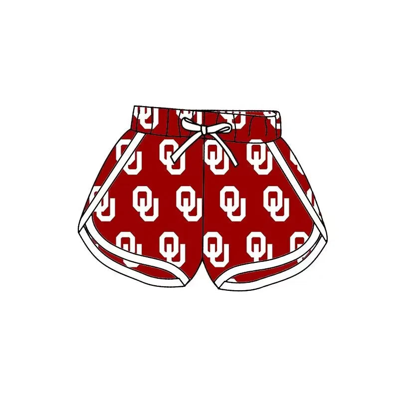 (Custom Design Preorder MOQ 5) Team's Oklahoma Print Kids Summer Shorts