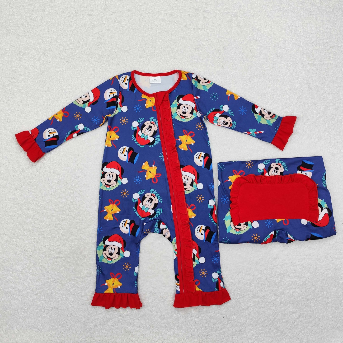 Cartoon Mouse Print Family Christmas Pajamas Matching Clothes