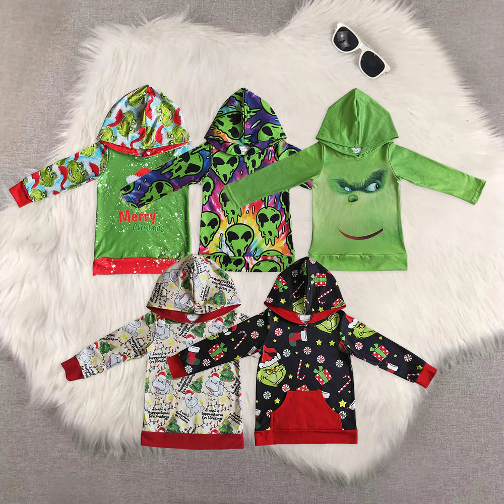 5 Print Christmas Hoodie Top Brothers Wear