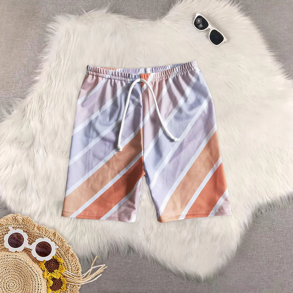 (Promotion)8 Print Boys Summer Swim Trunks Brothers Wear