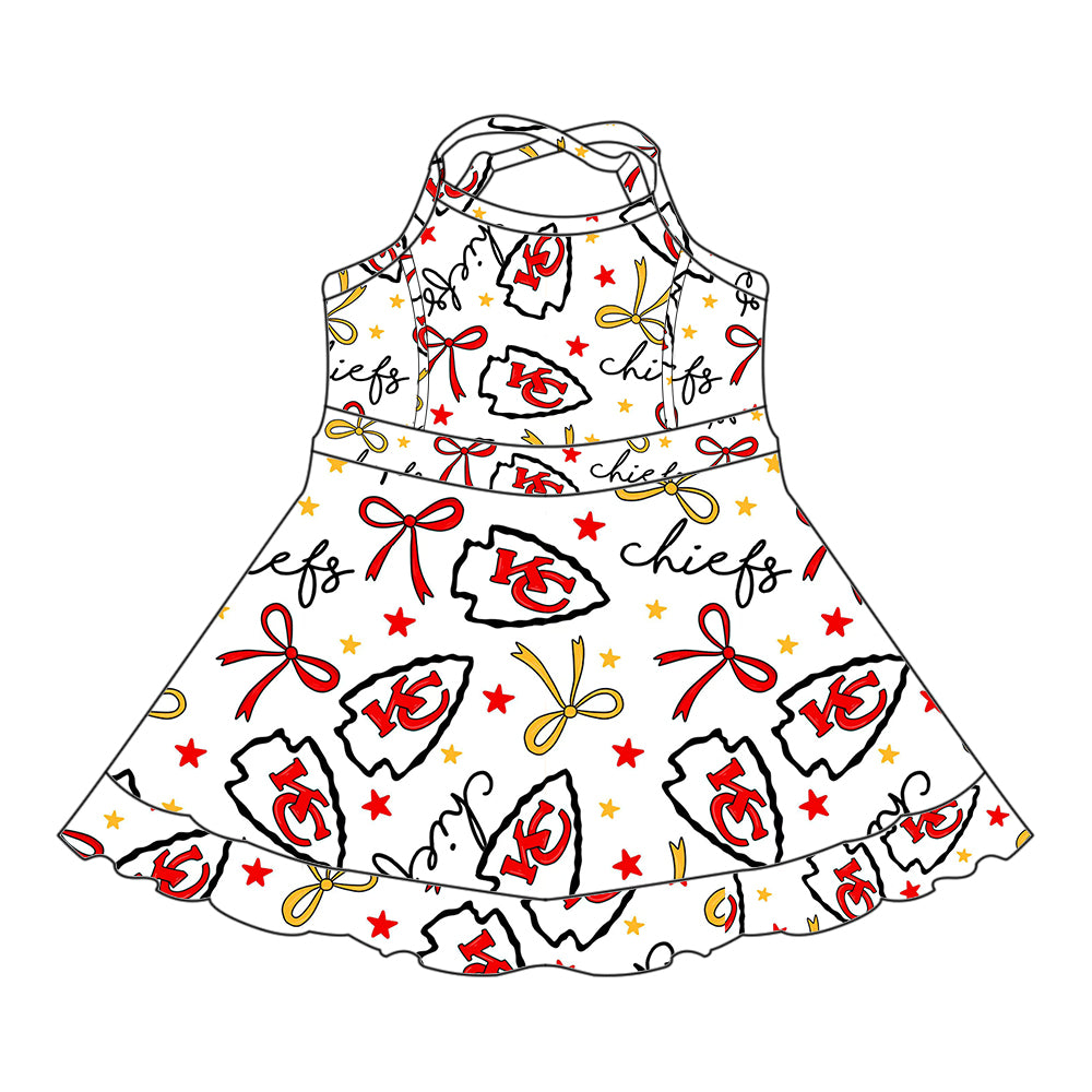 (Custom Design Preorder MOQ 5 Each Item)Team's KC Chiefs Print Family Matching Clothes