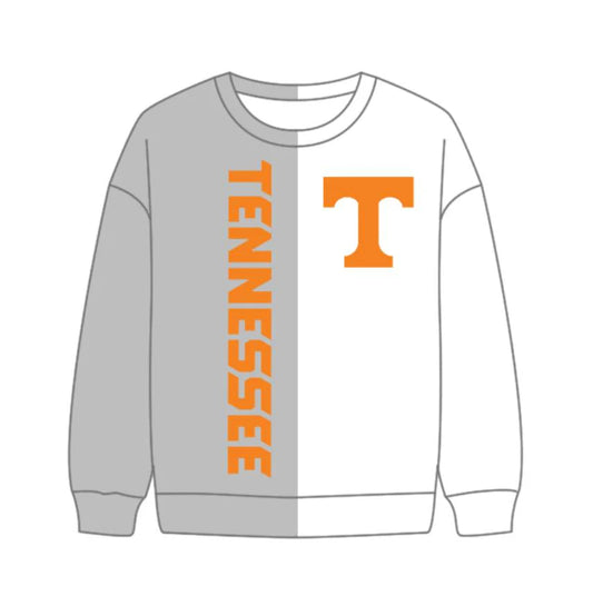(Custom Design Preorder MOQ 5 Each Item) Team's Tennessee Print Long Sleeve Tee Shirts Top Mom and Me Matching Clothes
