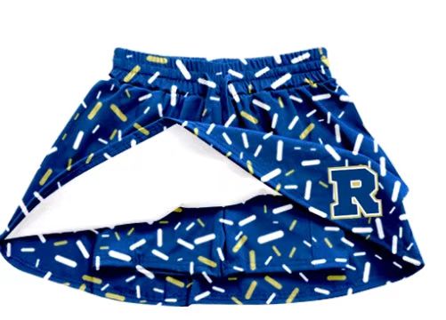 (Custom Design Preorder MOQ 5 Each Item) Team's R Blue Sprinkles Print Summer Bottom Sports Shorts Mom and Me Matching Clothes