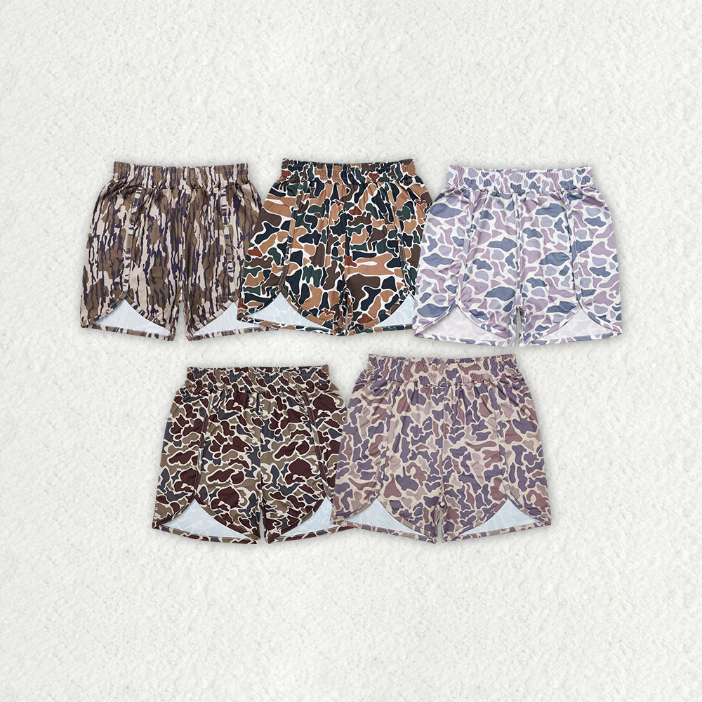 5 Colors Adult Camo Print Woman Summer Shorts