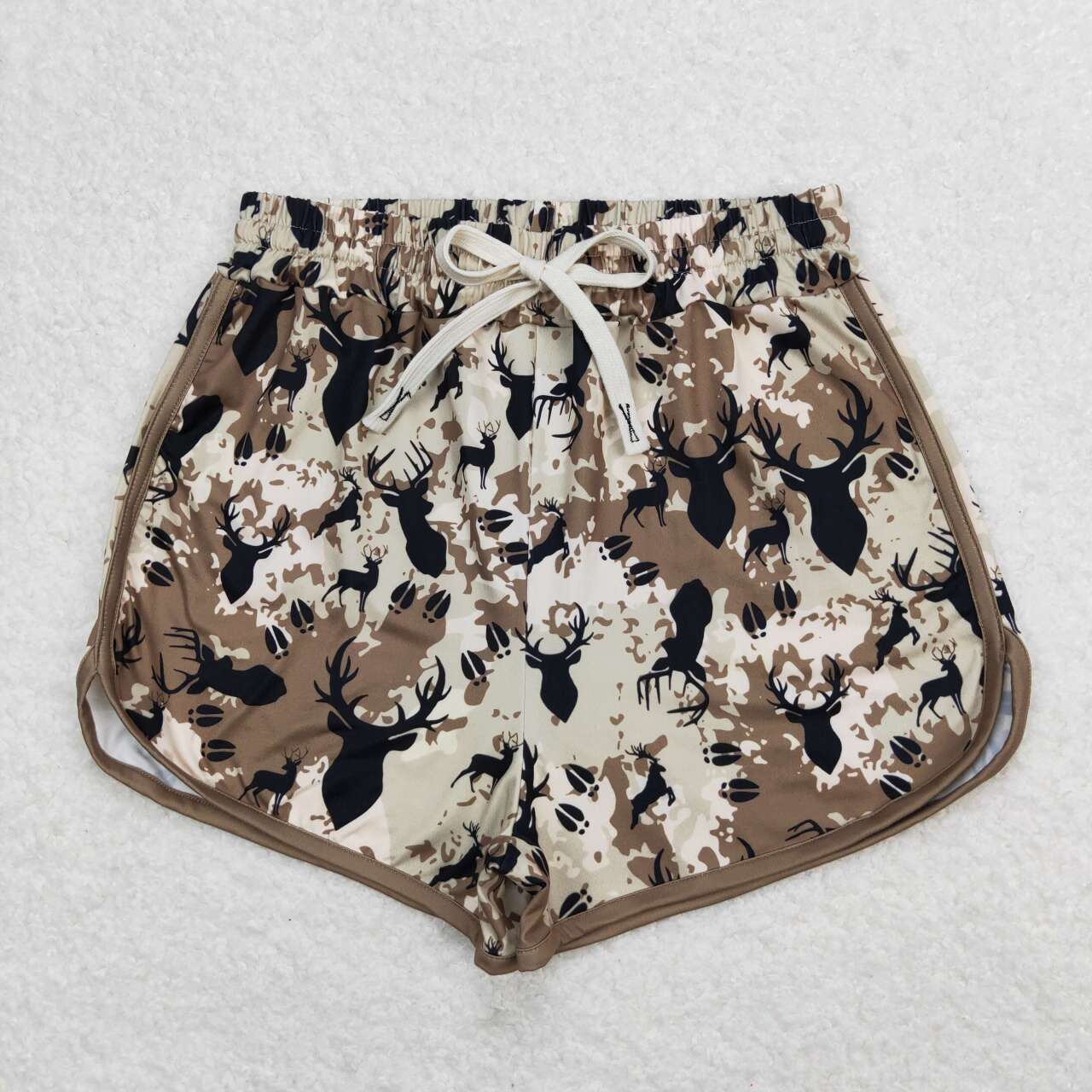 Deer Camo Print Family Matching Summer Shorts