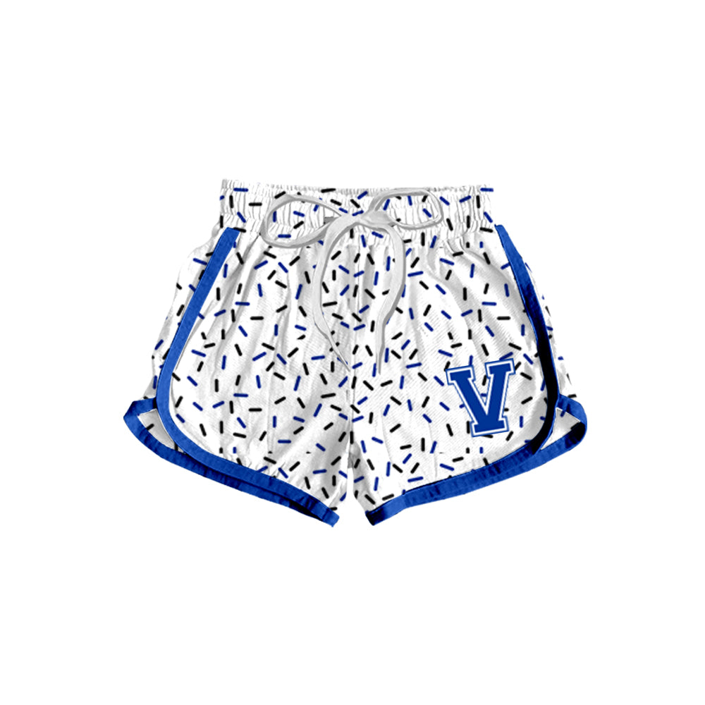 (Custom Design Preorder MOQ 5)Team's V Sprinkles Print Adult Summer Bottom Shorts