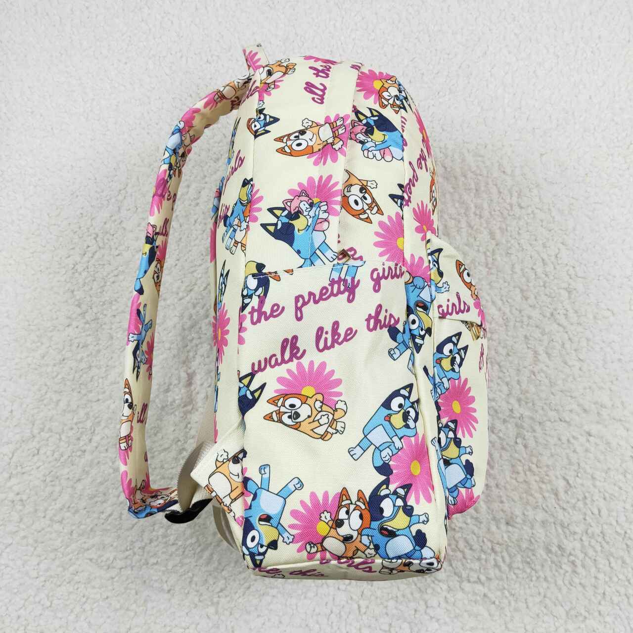 BA0112 Girls bag cartoon dog flowers print backpack