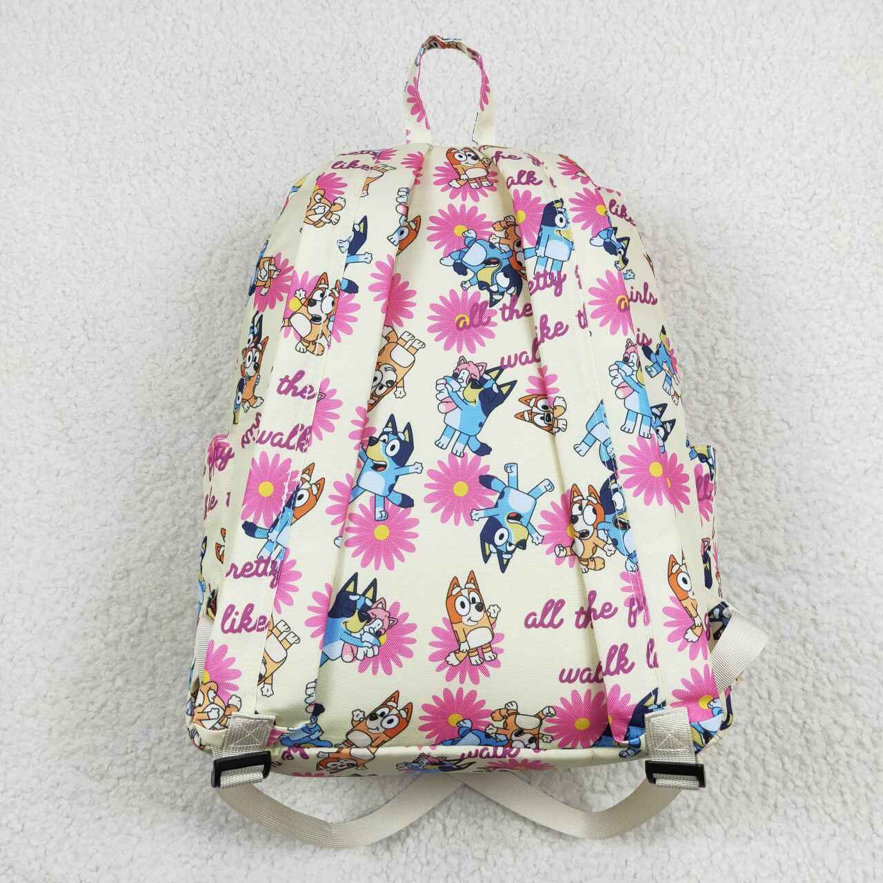 BA0112 Girls bag cartoon dog flowers print backpack