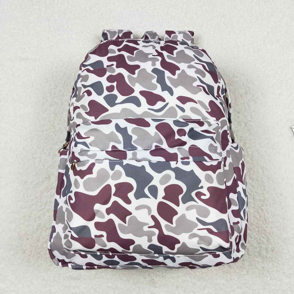 Camo Print Kids Go to School Bags Backpack Lunch Boxes