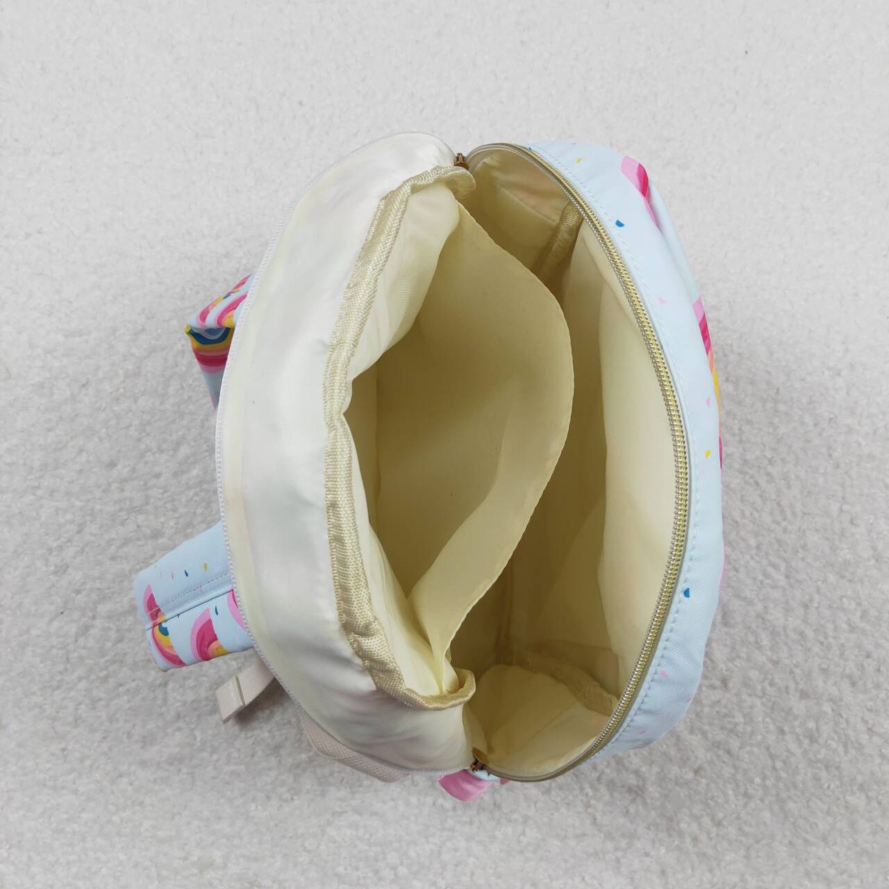 USA-Shop BA0167 Rainbow Print Girls Ruffle Backpack