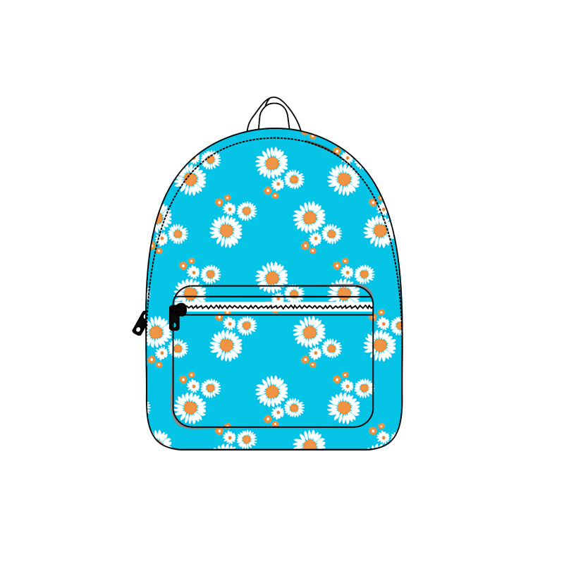 (Pre-order) BA0168 Daisy Blue Print Girls Backpack