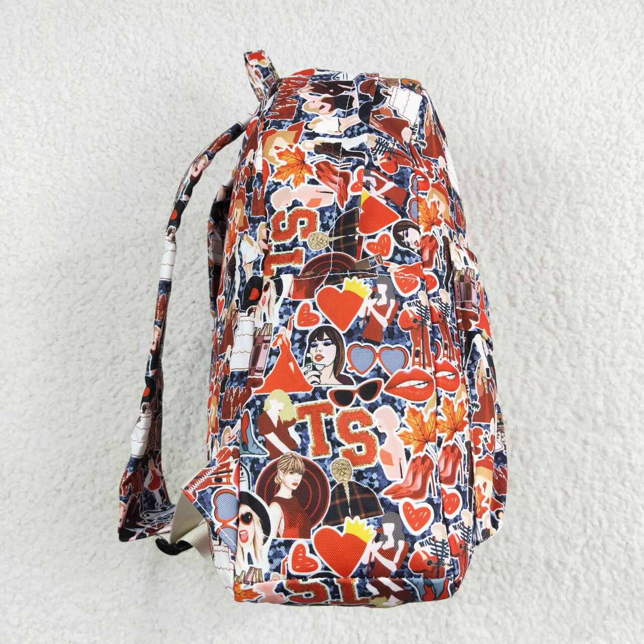 BA0173 Red Singer Swiftie Print Girls Backpack