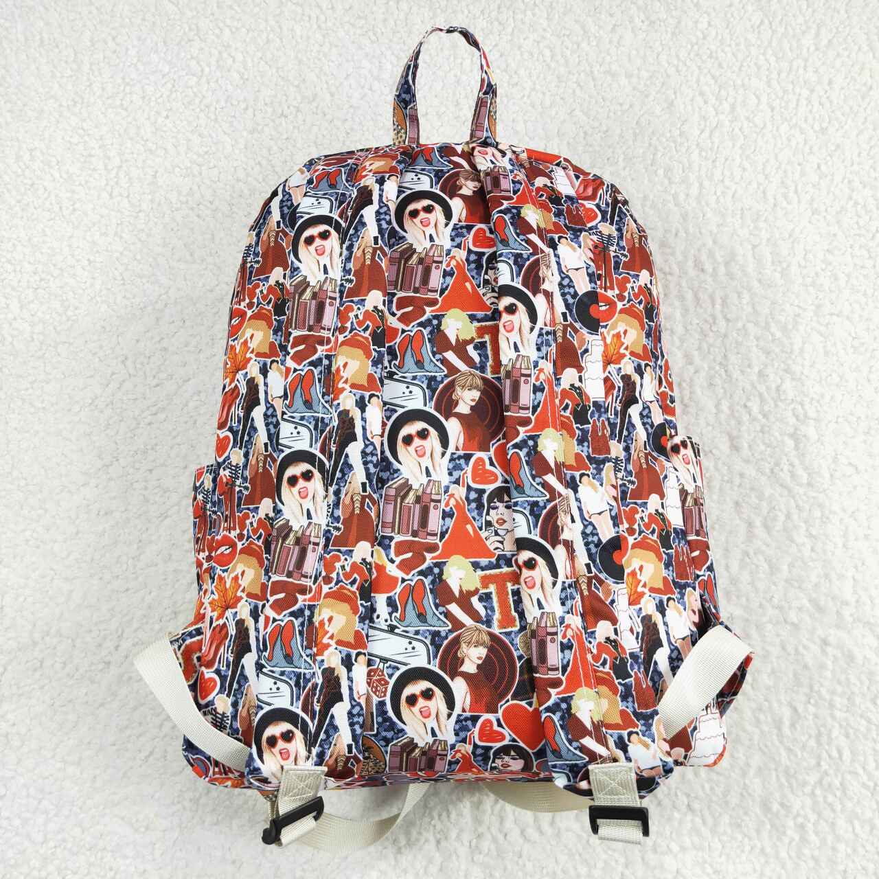 BA0173 Red Singer Swiftie Print Girls Backpack