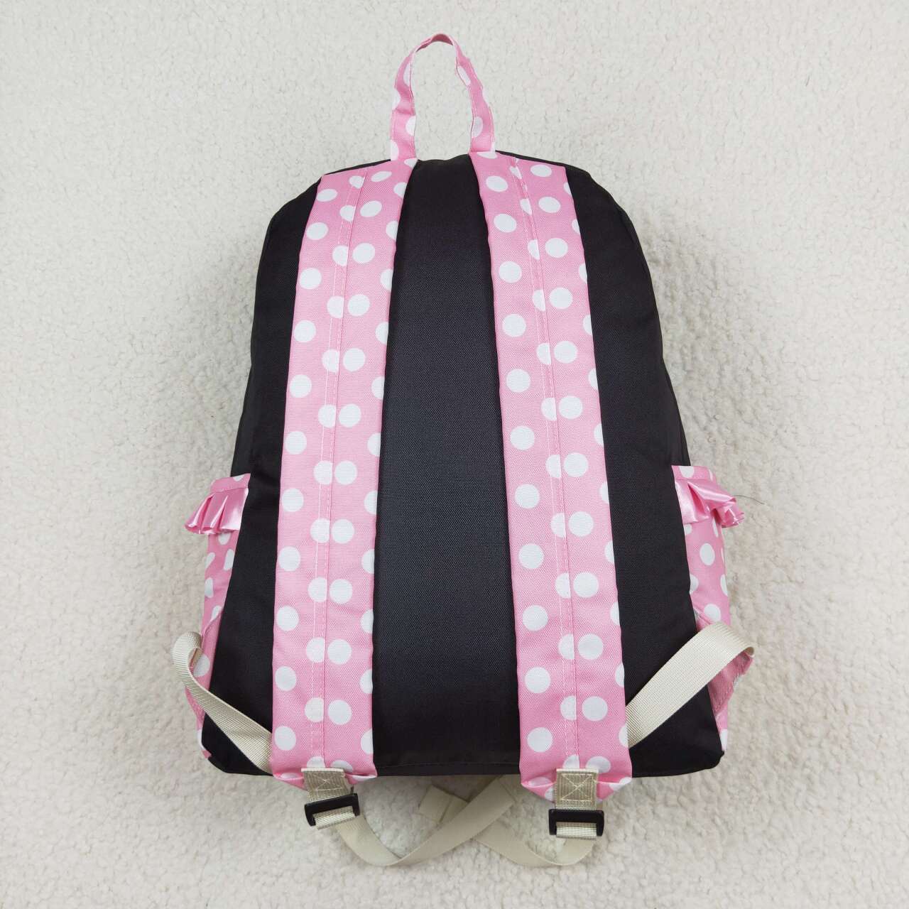 BA0183 Pink Dots Print Girls Backpack