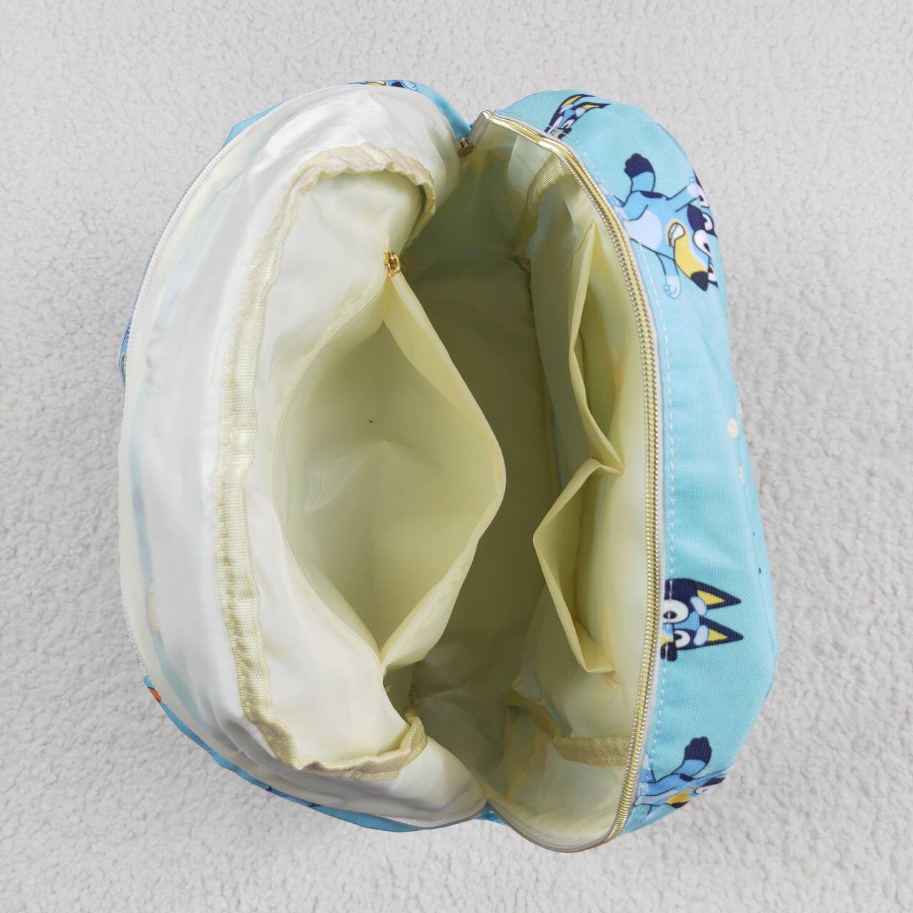 USA-Shop BA0195 Cartoon Dog Blue Print Kids Backpack