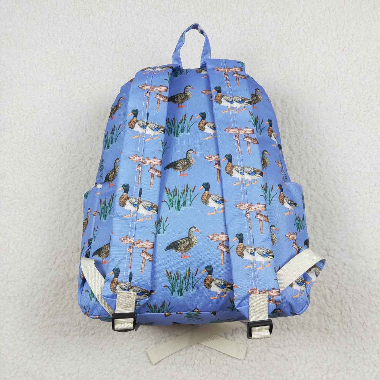 USA-Shop BA0200 Blue Duck Print Backpack Boys Hunting Bags