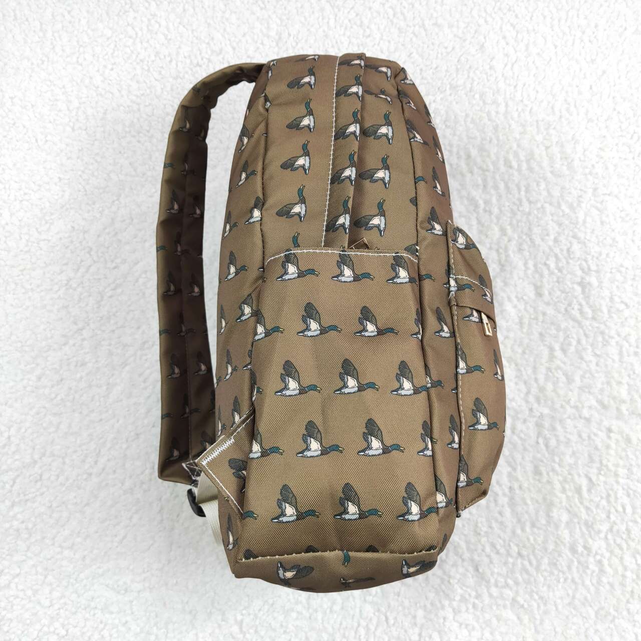 BA0201 Brown Duck Print Kids Hunting Backpack