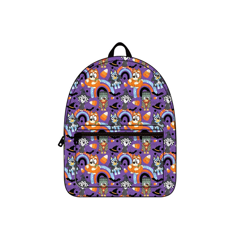 (Pre-order) BA0208 Cartoon Dog Candy Print Kids Halloween Backpack