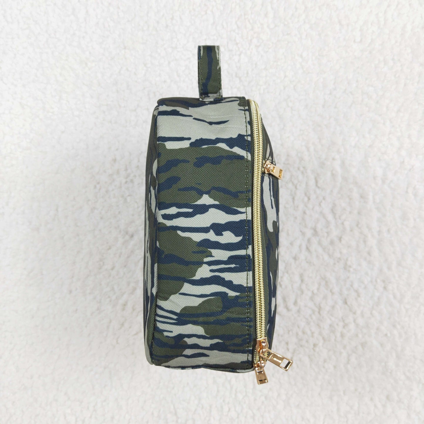 BA0228 Green Camo Print Lunch Boxes Picnic Thermal Bags