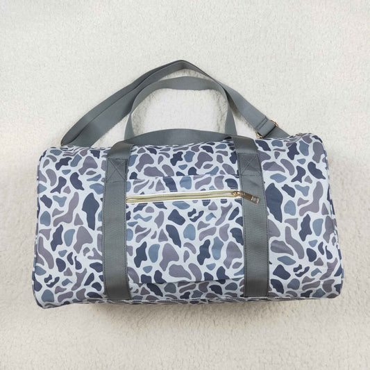 USA-Shop BA0262 Gray Camo Print Gym Bag  Overnight Bags