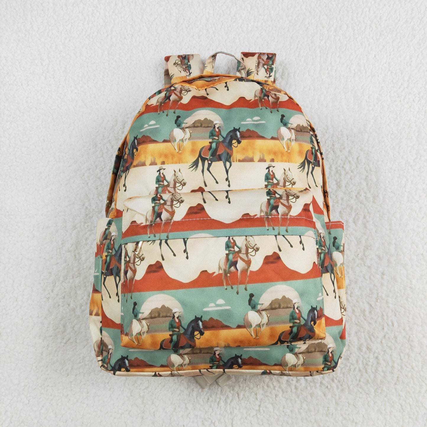 BA0266 Cowgirl Print Western Backpack Girls Bags