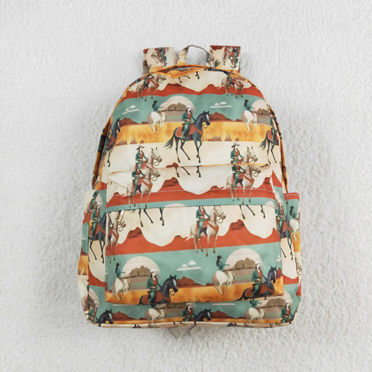 BA0266 Cowgirl Print Western Backpack Girls Bags