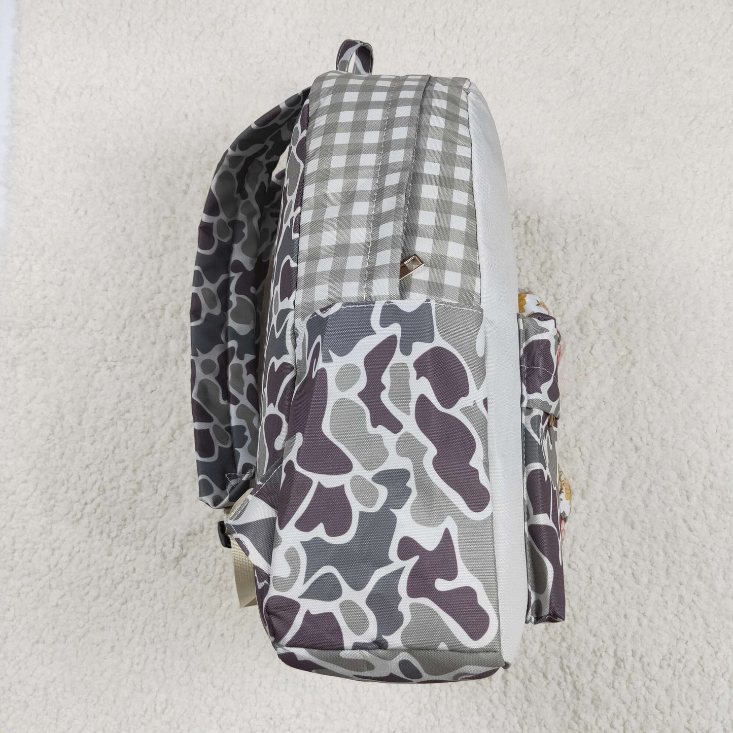 BA0268 Camo Dog Hunt Print Backpack Kid Bags