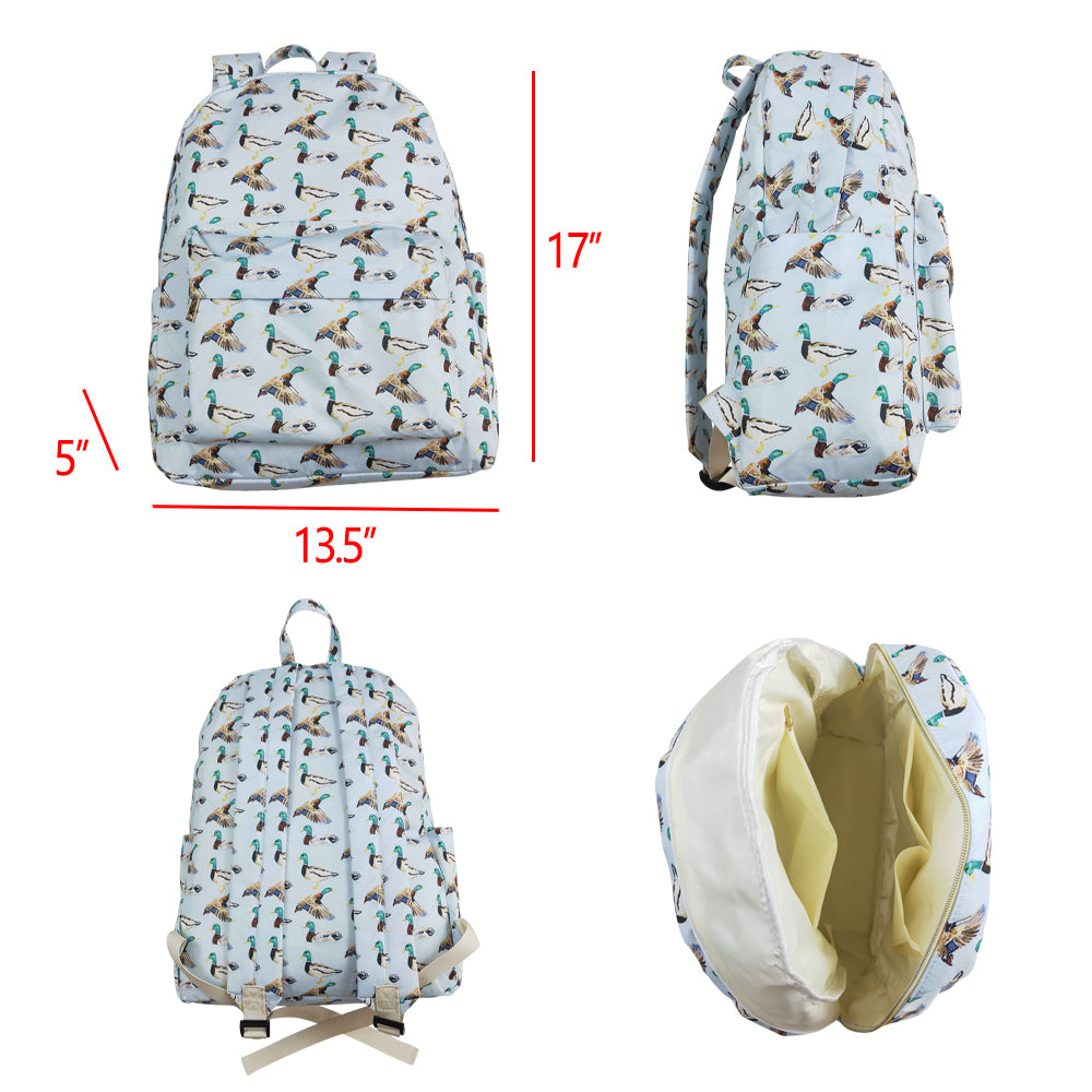 BA0277 Duck Print Backpack Kids Hunting Bags