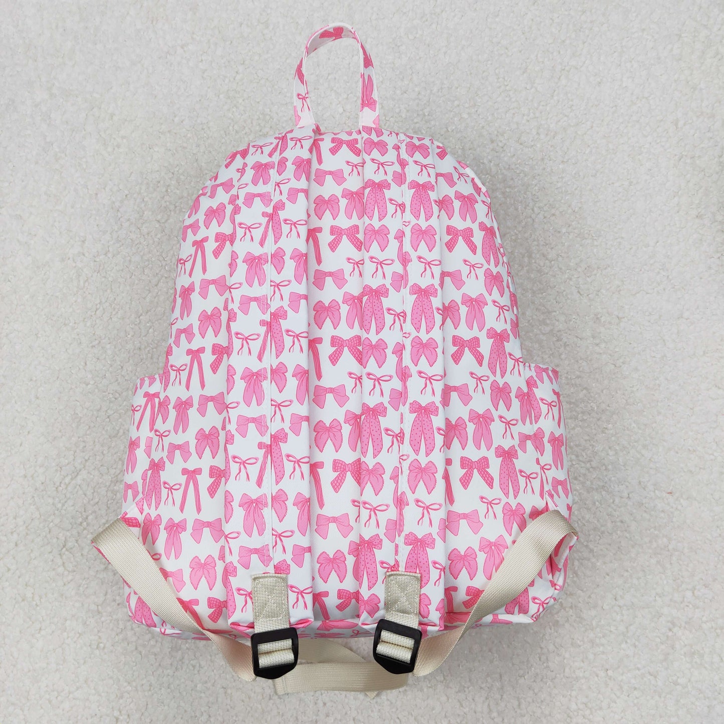 USA-Shop BA0285 Pink Bows Print Backpack Back to School Girls Bags