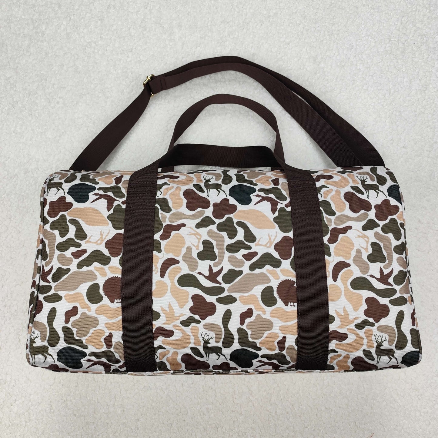 Dog Duck Camo Print Kids Go to School Bags Backpack Lunch Boxes Overnight Bags Basket