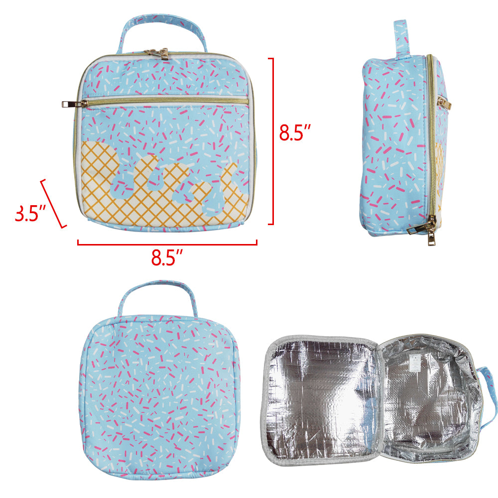 9 Styles Sprinkles Print Kids Go to School Bags Backpack Lunch Boxes Overnight Bags