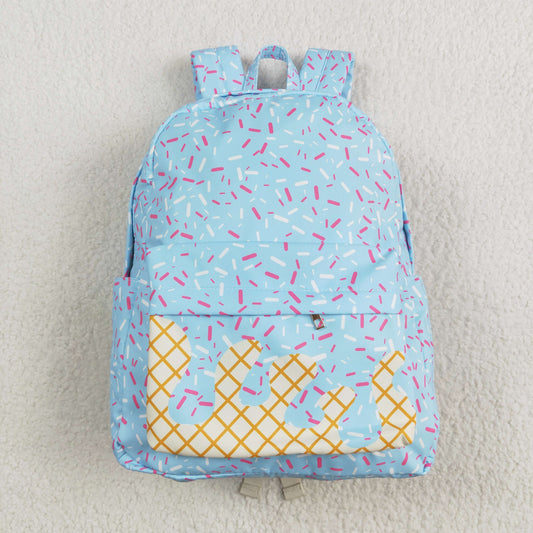USA-Shop BA0297 Blue Sprinkles Print Backpack Kids Bags