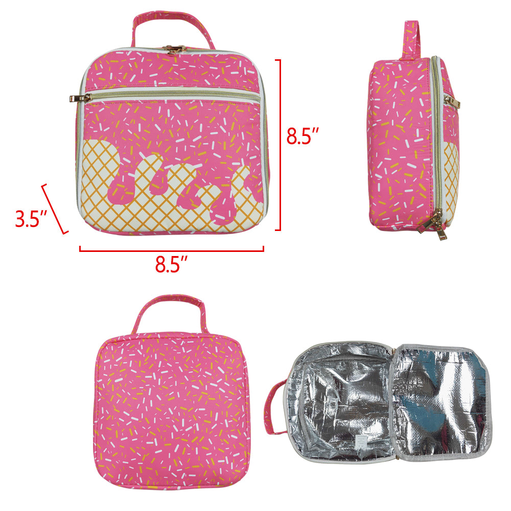 9 Styles Sprinkles Print Kids Go to School Bags Backpack Lunch Boxes Overnight Bags