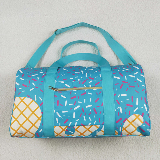 BA0304  Sprinkles Blue Print Gym Bag Overnight Bags