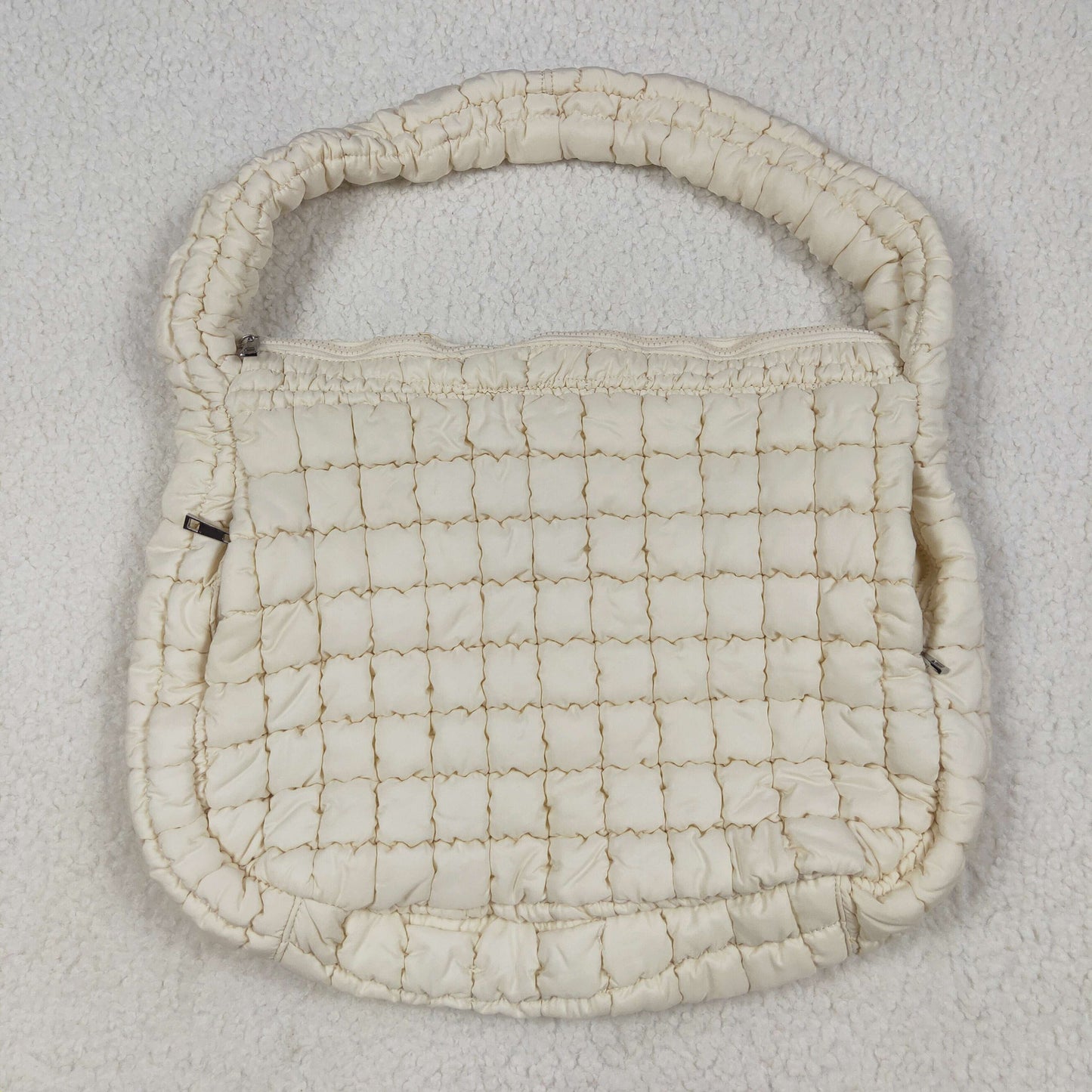 USA-Shop BA0328 Ivory Color Zipper Handbag