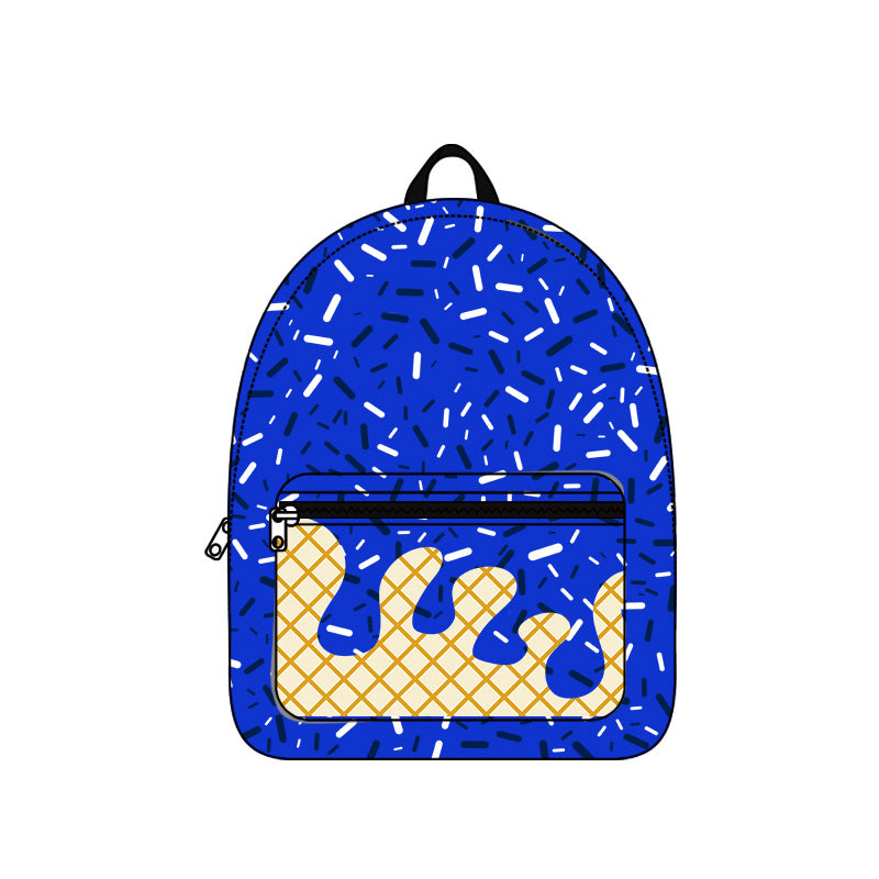 (Pre-order) BA0340 Blue Sprinkles Print Backpack Kids Bags