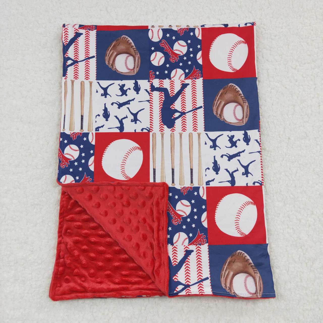 BL0063 Baseball print blanket